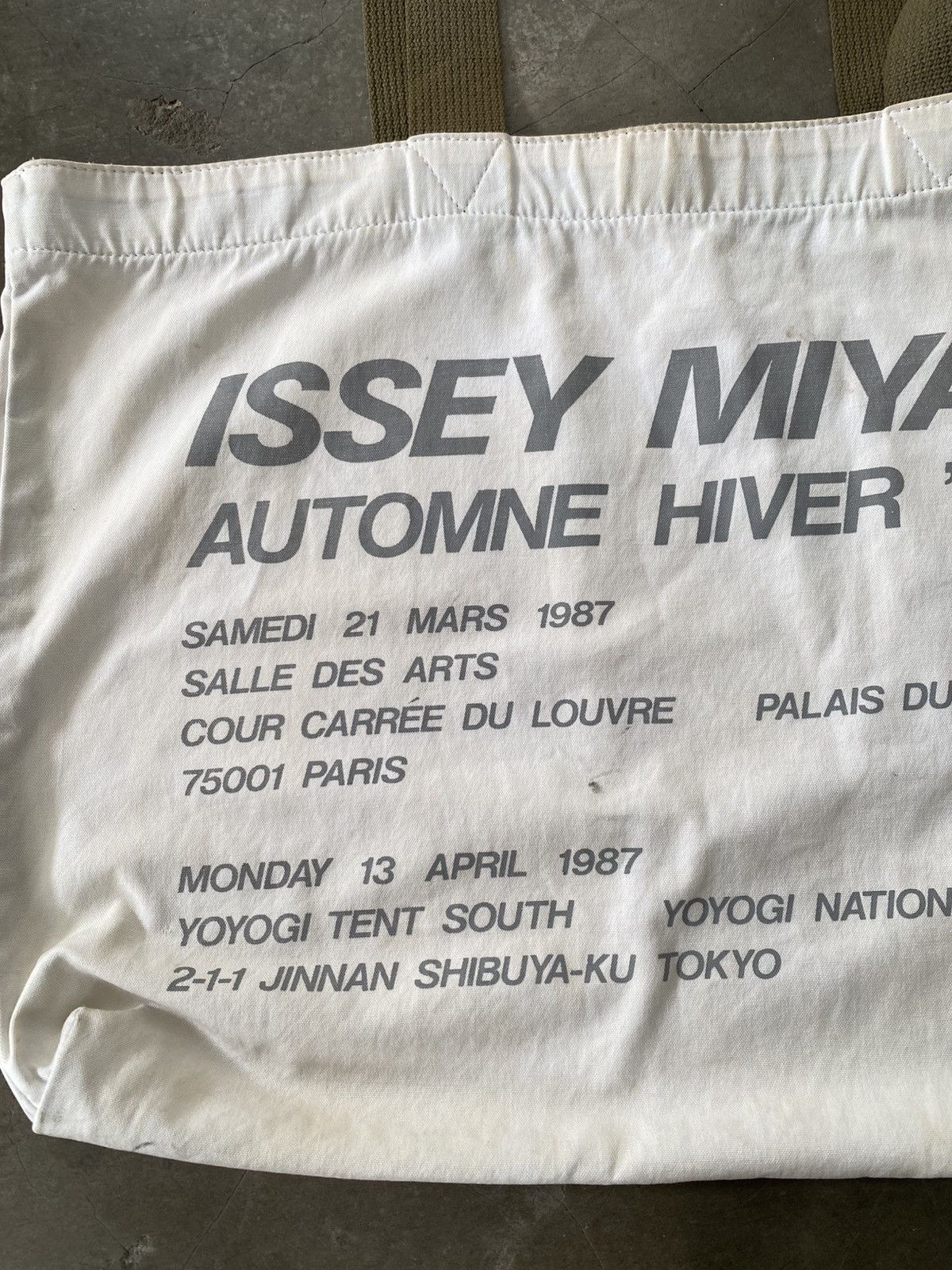 Issey Miyake AW87 Issey Miyake Tote Bag Limited Release Paris Tokyo Size ONE SIZE - 2 Thumbnail