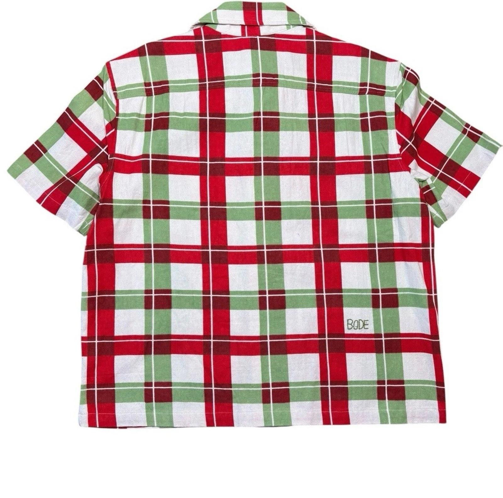 Bode Bode Plaid Red and Green Shirt Size US S / EU 44-46 / 1 - 6 Thumbnail