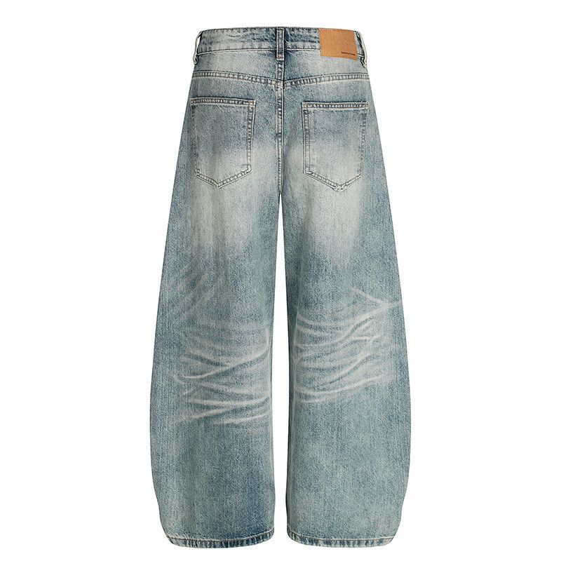 Vintage Men's American Street Washed Distressed Curved Jeans Size US 32 / EU 48 - 2 Thumbnail