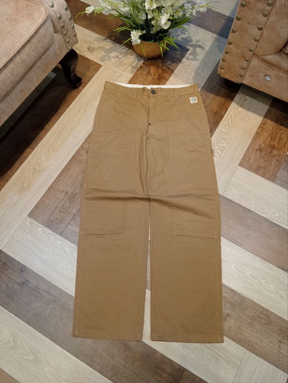 Japanese Brand JAPANESE SURPLUS SEMINARY DOUBLE KNEE WORKER PANTS Size US 34 / EU 50 - 1 Thumbnail