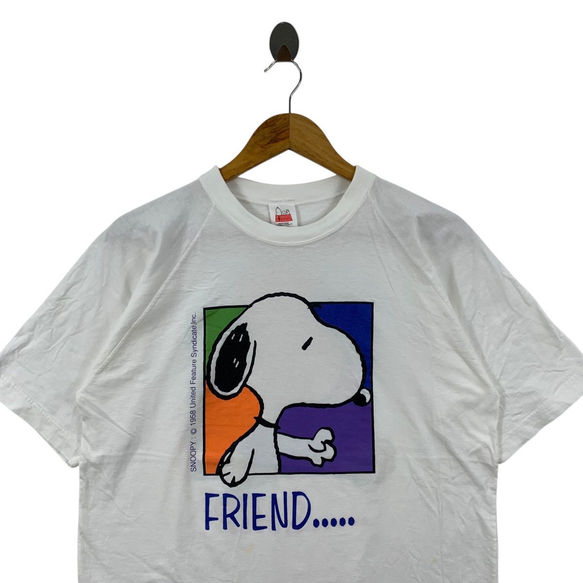 Peanuts Vintage 90s SNOOPY PEANUTS Character Print White Shirt Size US M / EU 48-50 / 2 - 3 Thumbnail