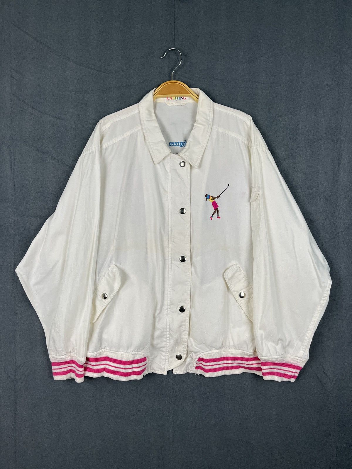 Vintage Cashing Golf Wear Jacket Michel Scovill Size L / US 10 / IT 46 - 2 Thumbnail