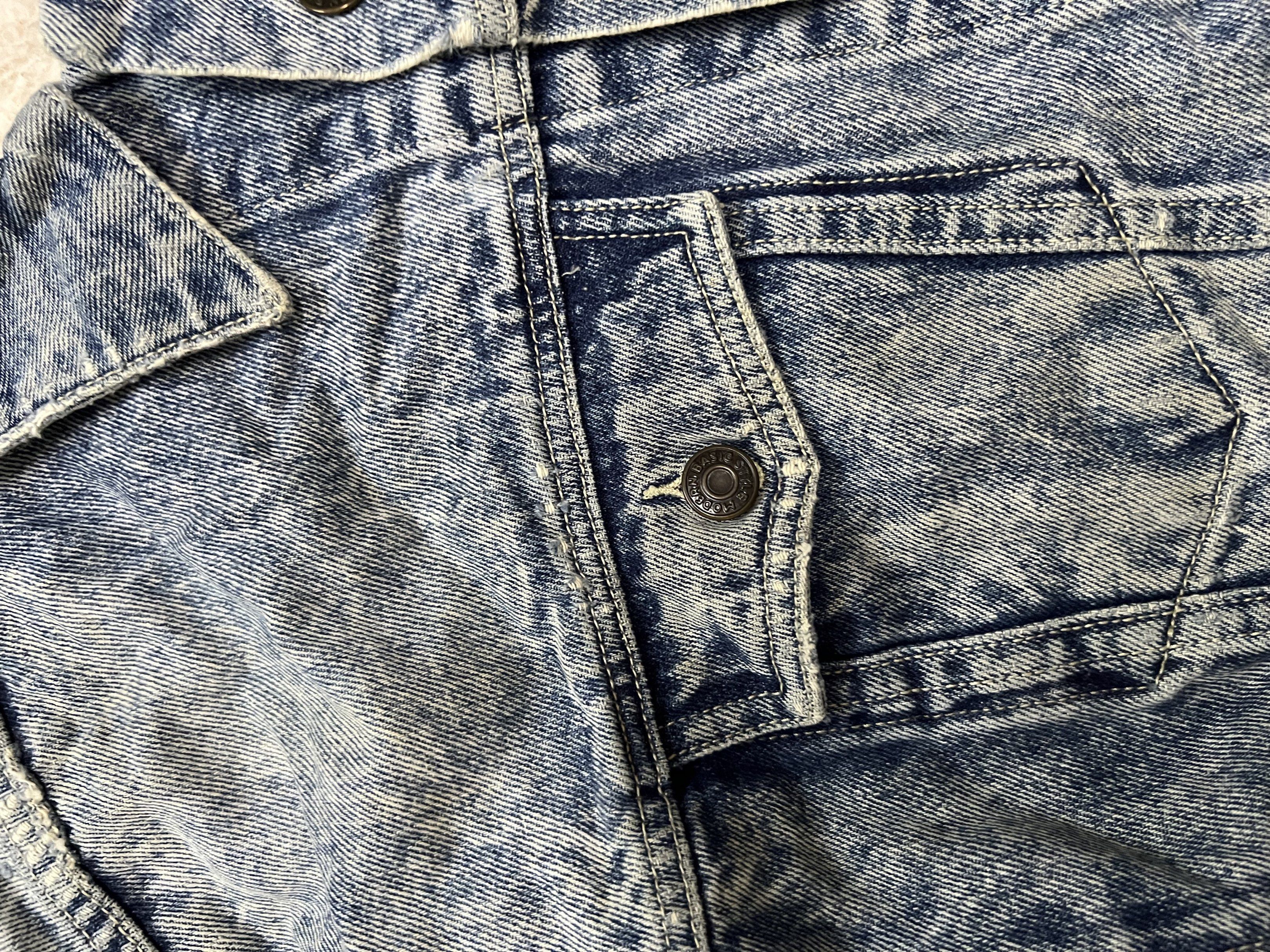Vintage Johnson Acid Wash Baggy Style Denim Jacket Size US XL / EU 56 / 4 - 8 Thumbnail