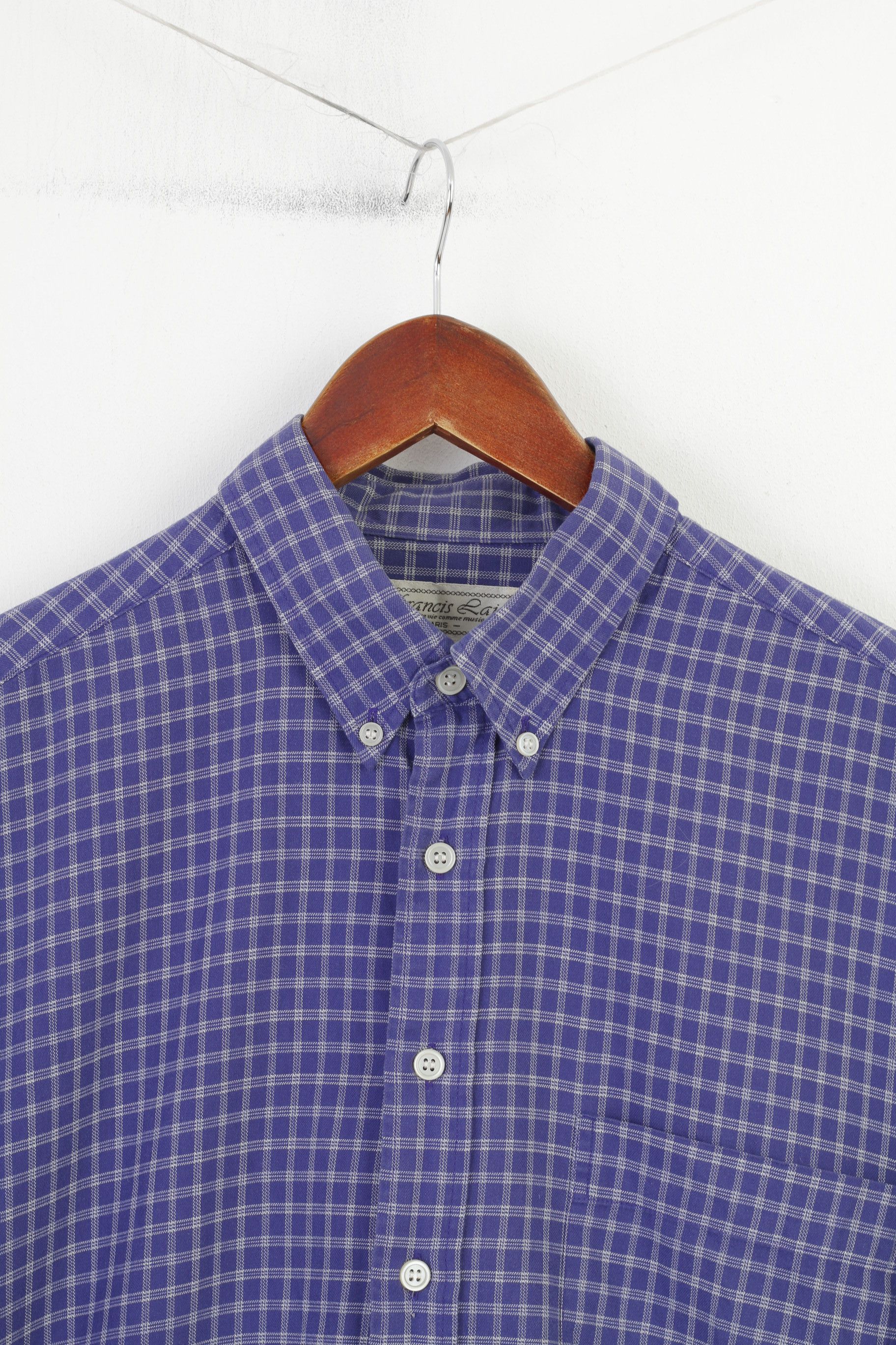 Vintage Francis Lai Men S Casual Shirt Checkered Buttons 10757 Size US S / EU 44-46 / 1 - 2 Thumbnail