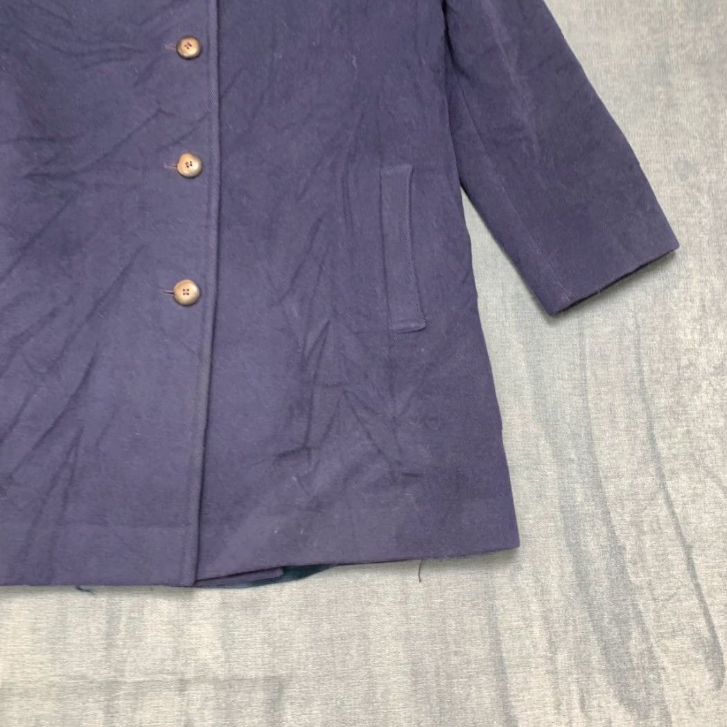 Pendleton VTG Pendleton Coat Womens Purple Wool Single Breasted Belted Lined Size L / US 10 / IT 46 - 2 Thumbnail