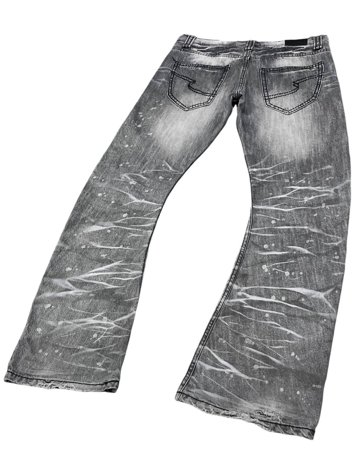semanticdesign 🔥PUNK SEDITIONARIES Off-Black Mudmax Clawmark Curve Flare Size US 31 - 4 Thumbnail