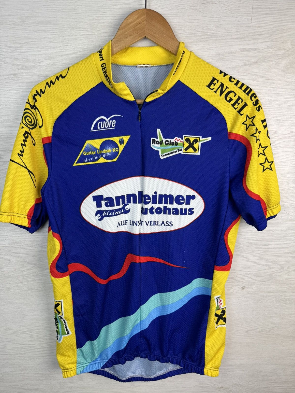 Vintage Vintage European Cycling Team Jersey Size US XL / EU 56 / 4 - 2 Thumbnail