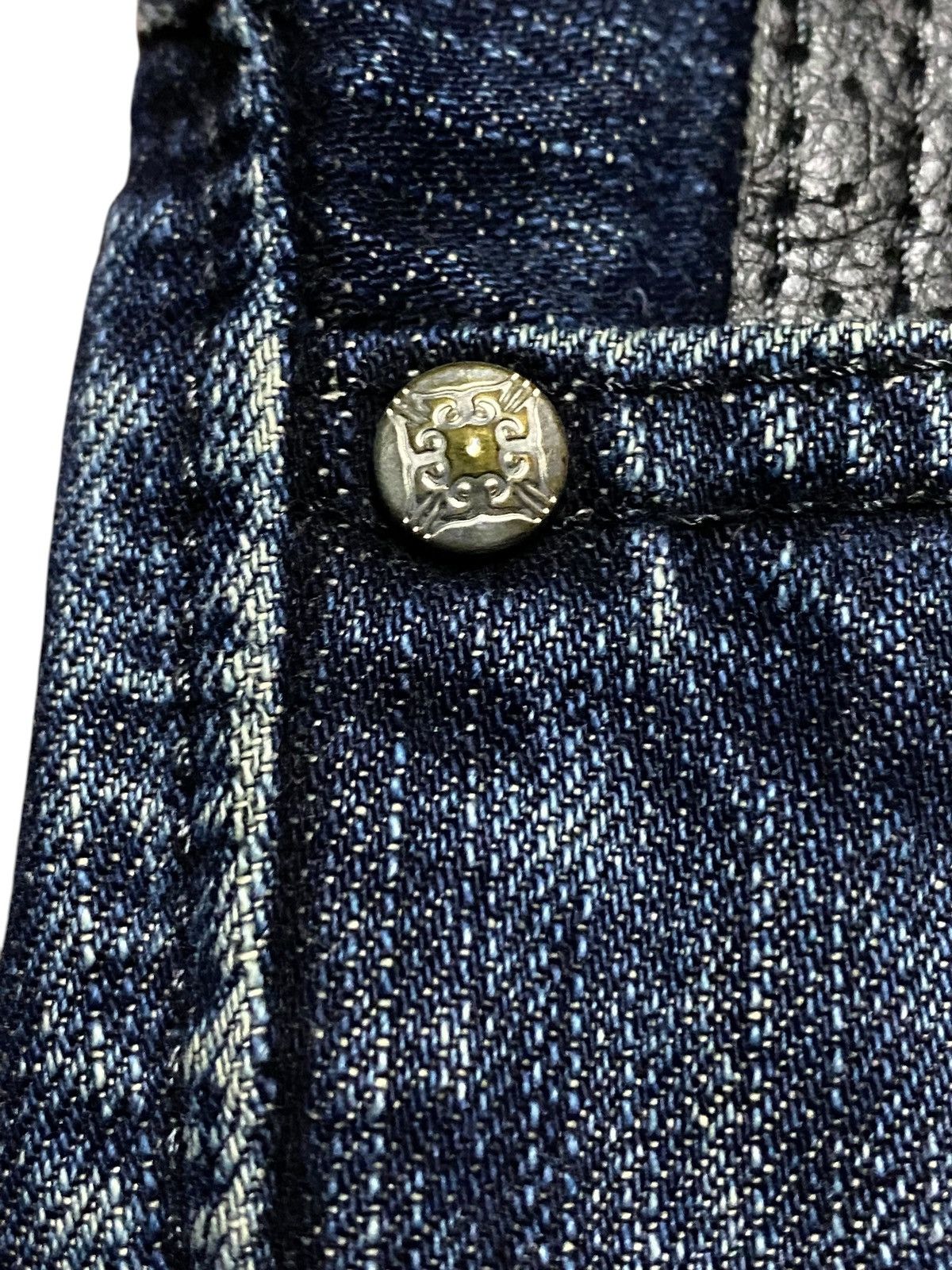 Edwin Vintage Japanese Brand Edwin 422XVS Cross Button Loose Jeans Size US 34 / EU 50 - 9 Thumbnail