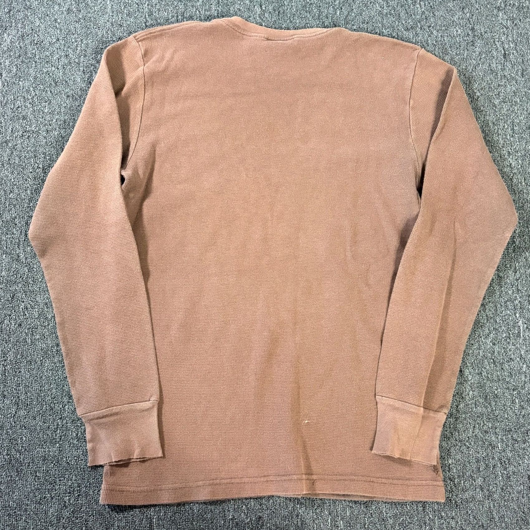Vintage VINTAGE Y2K Hit Squad Brown Grunge Waffle Knit Thermal Longsleeve Men M Medium Mens Size US M / EU 48-50 / 2 - 2 Thumbnail
