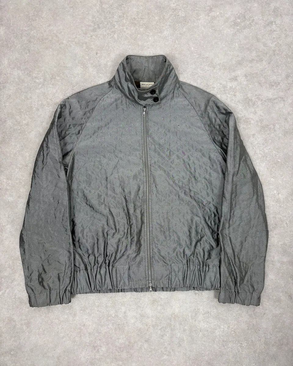 Dries Van Noten Dries Van Noten Grey Quilted Relief Jacket Size S / US 4 / IT 40 - 1 Thumbnail