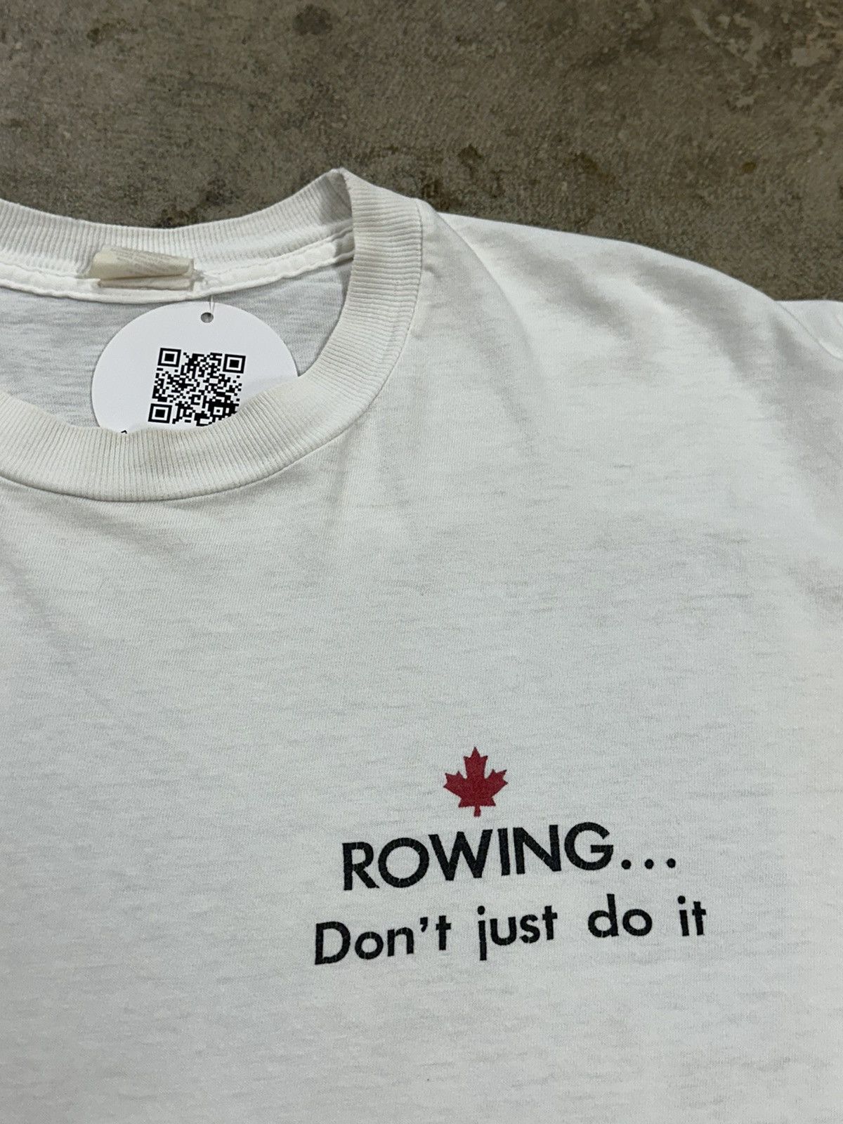 Vintage Vintage 90s Rowing Go Hard Or Go Home Mullet T-Shirt Size US XL / EU 56 / 4 - 4 Thumbnail