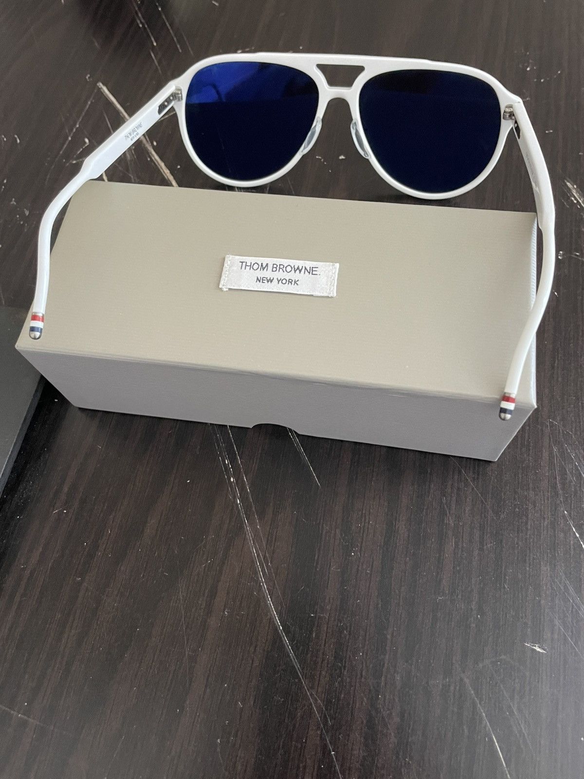 Thom Browne TBS408-63-03A WHT sunglasses nwb Size ONE SIZE - 4 Thumbnail