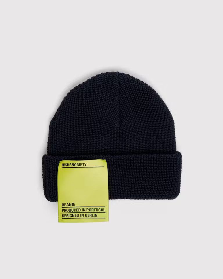 Highsnobiety HS Staples Beanie Navy Size ONE SIZE - 1 Thumbnail
