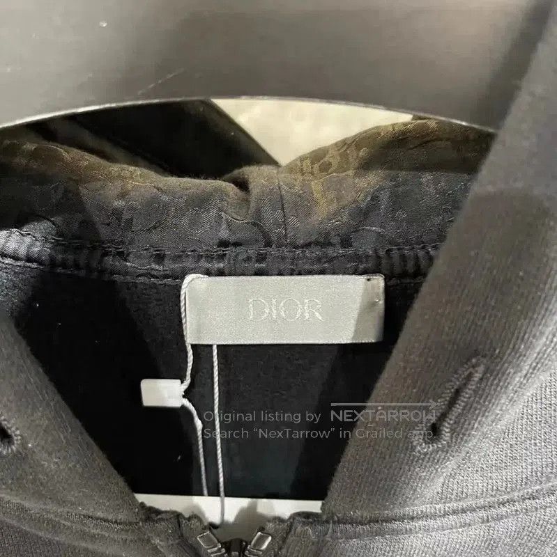 Dior Dior Men's Black Cotton Zip-Up Hoodie . Size US L / EU 52-54 / 3 - 3 Thumbnail