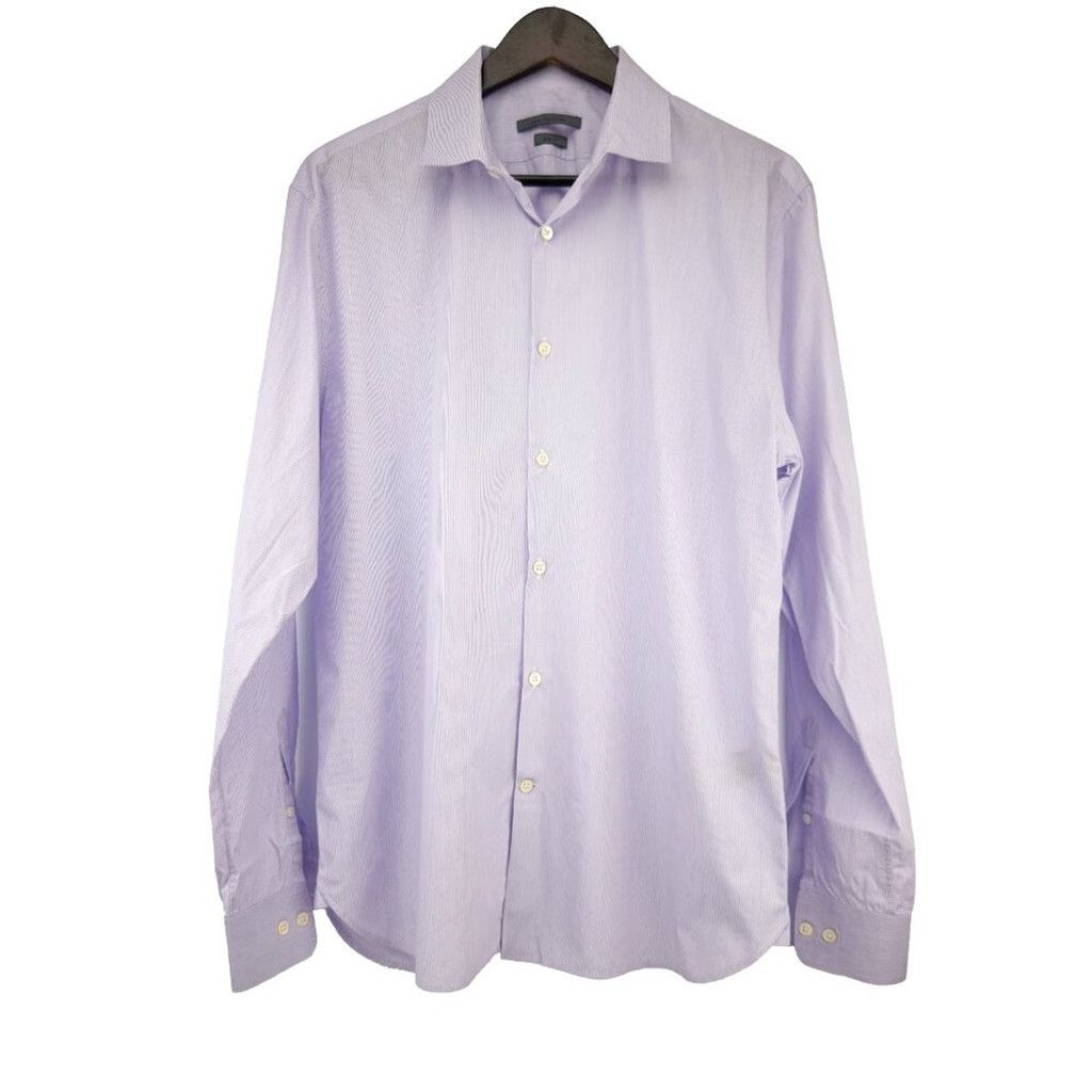 slim fit dress slacks JOHN VARVATOS dress shirt in solid light purple main image 1