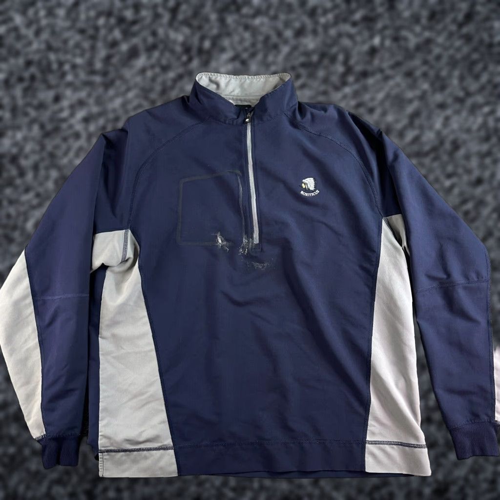 Footjoy FootJoy Jacket Mens L Blue Gray Lightweight 1/2 Zip Pullover Logo Windbreaker Casual Size US L / EU 52-54 / 3 - 1 Thumbnail