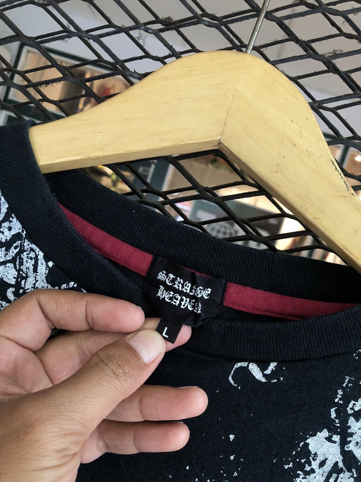 If Six Was Nine × Japanese Brand × Le Grande Bleu (L.G.B.) JAPANESE STRANGE HEAVEN POEM SKULL GOTHIC STYLE Size US L / EU 52-54 / 3 - 4 Thumbnail