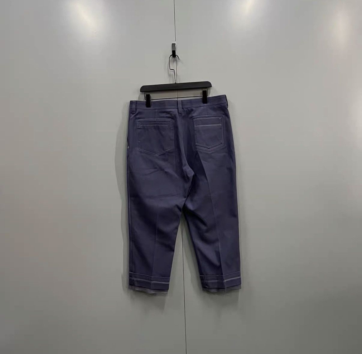 Dior Dior Navy Cuffed Straight-Leg Pants J41 Size US 36 / EU 52 - 2 Thumbnail