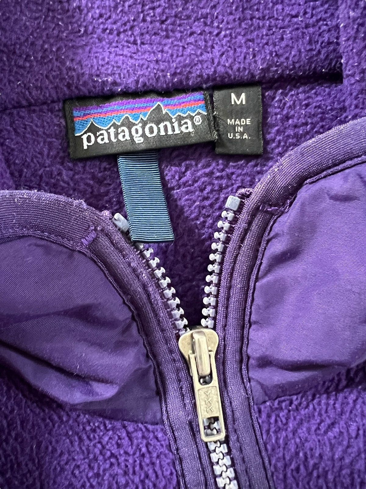 Patagonia Vintage 90s Patagonia Fleece Jacket OG Purple Size US M / EU 48-50 / 2 - 7 Thumbnail