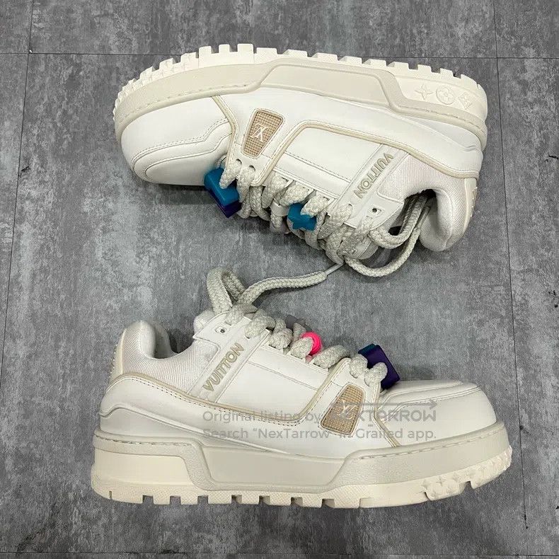 Louis Vuitton Louis Vuitton Trainer Maxi White Chubby Casual Shoes Size US 8 / EU 41 - 4 Thumbnail