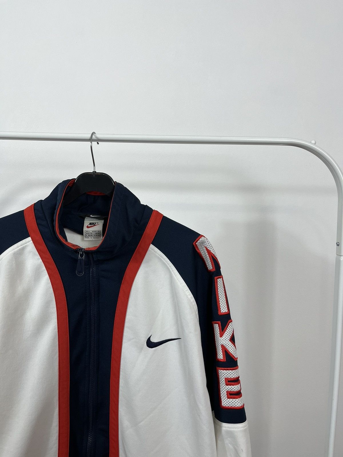 Nike × Vintage NIKE SWOOSH LOGO RETRO Y2K 90’S TRACK JACKET Size US L / EU 52-54 / 3 - 2 Thumbnail