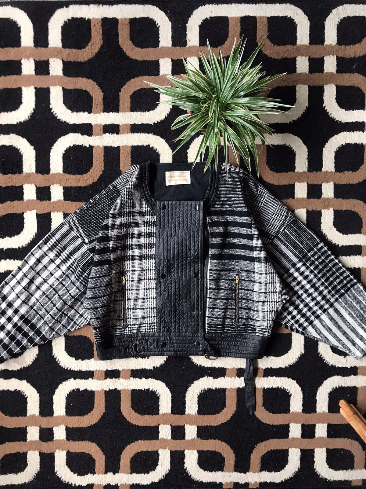 Jean Charles De Castelbajac VTG Jeans Charles De Castelbajac Boxy Leather Jacket Size M / US 6-8 / IT 42-44 - 2 Thumbnail