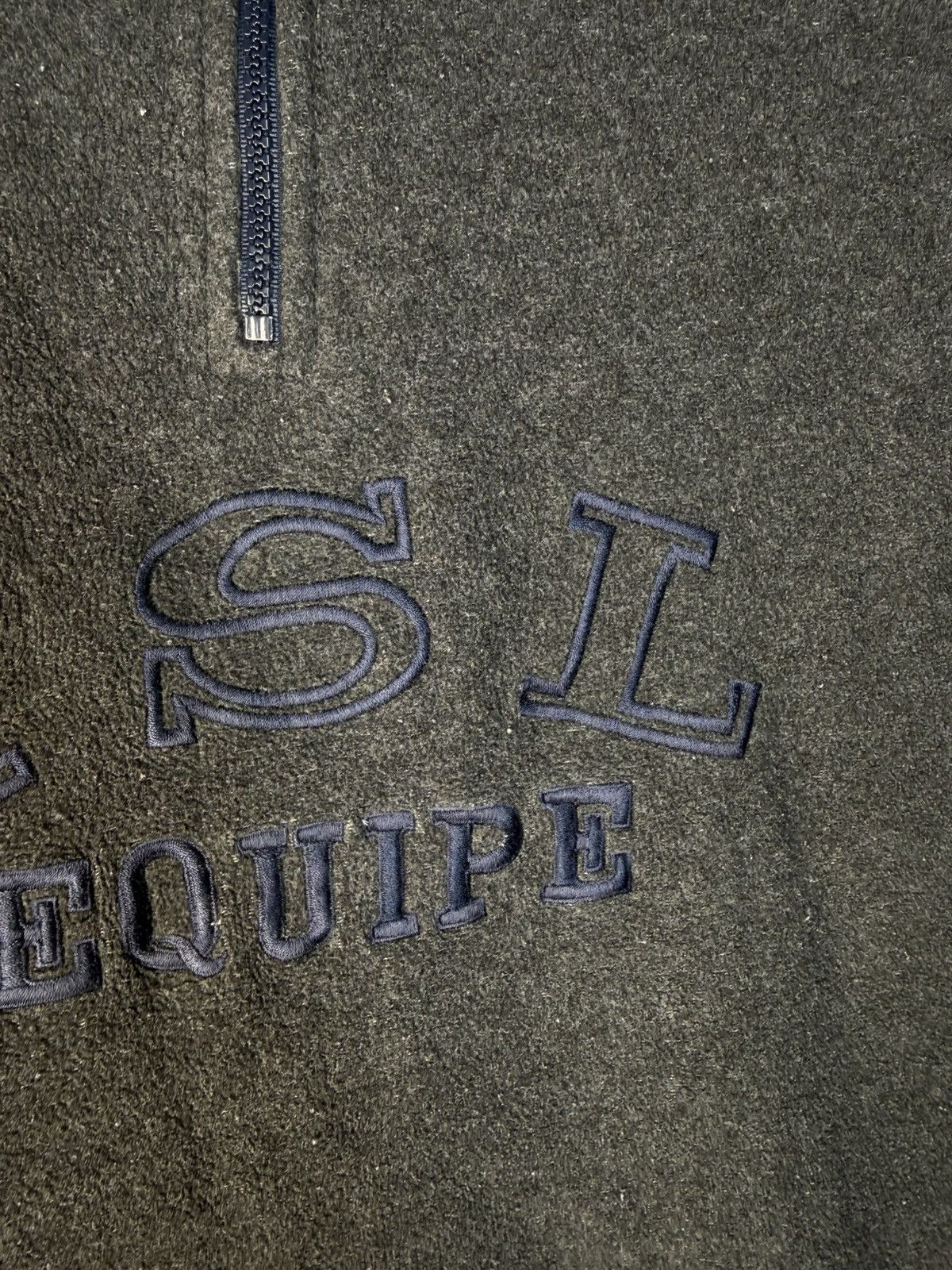 Yves Saint Laurent 90s Fleece YSL Sweatshirt Quarter Zip Vintage Yves Saint Size US XL / EU 56 / 4 - 5 Thumbnail