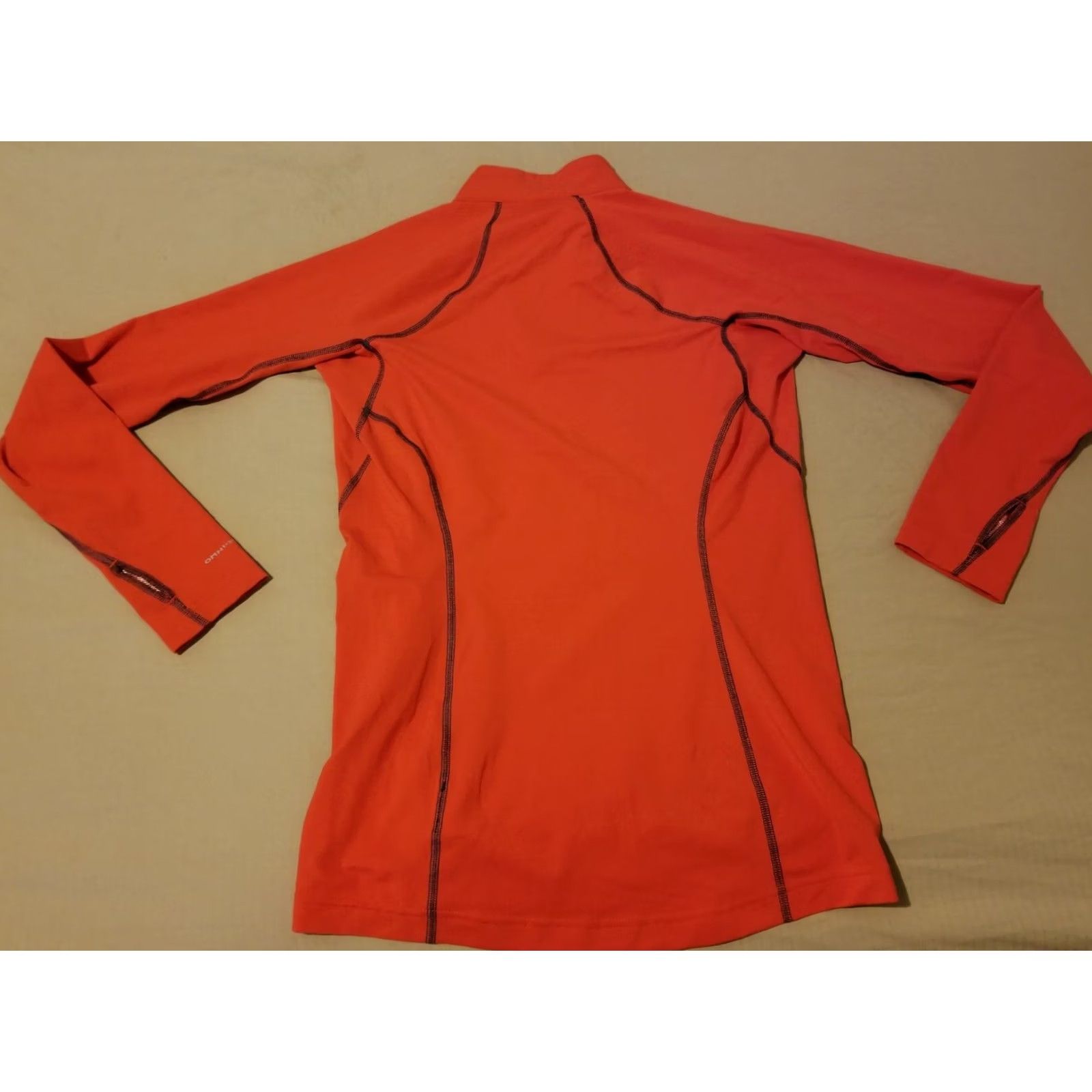 Vintage Columbia Sportswear Shirt Mens S Small Orange Athletic Zip T-Shirt Size US S / EU 44-46 / 1 - 6 Thumbnail
