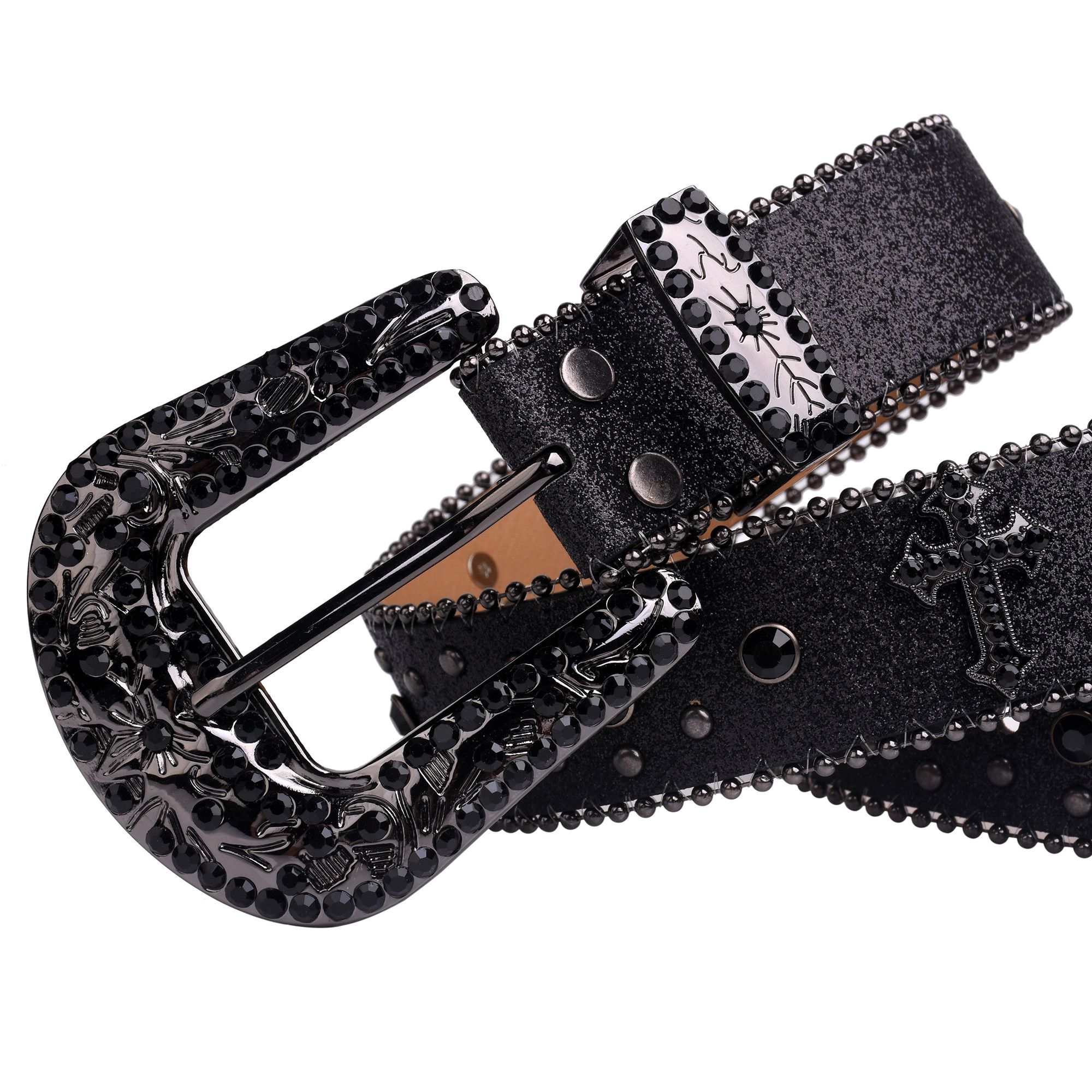Japanese Brand Y2K Cross Rhinestone Belt Size ONE SIZE - 3 Thumbnail