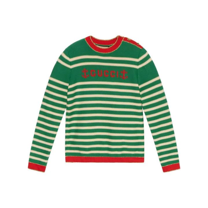 Gucci SS22 Striped Knit Sweater for Women