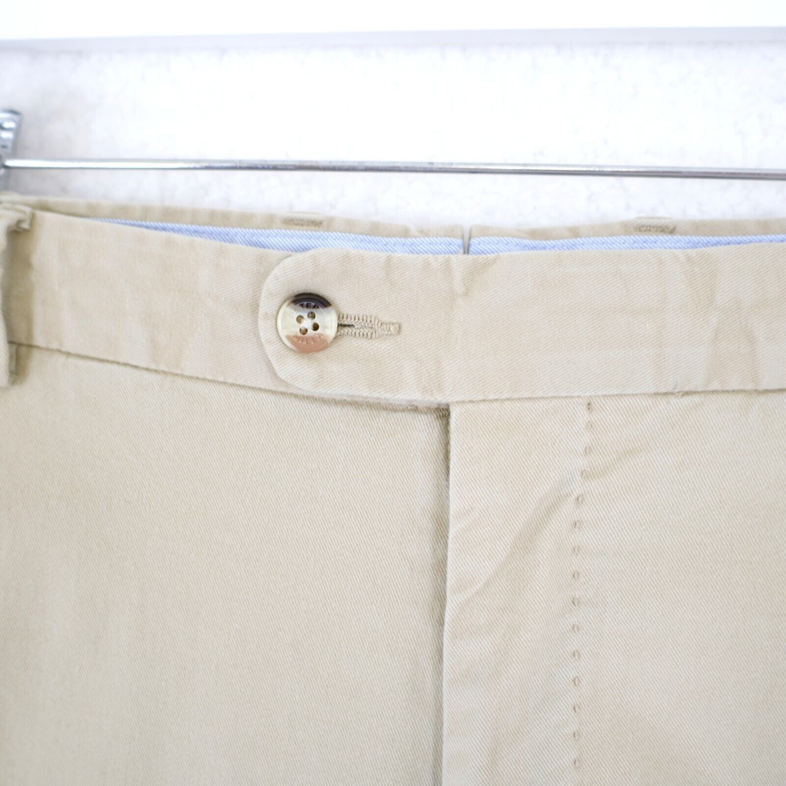 Peter Millar Peter Millar Tan Cotton Chino Pants 38/27 Mid Rise Flat Fron Size US 38 / EU 54 - 4 Thumbnail