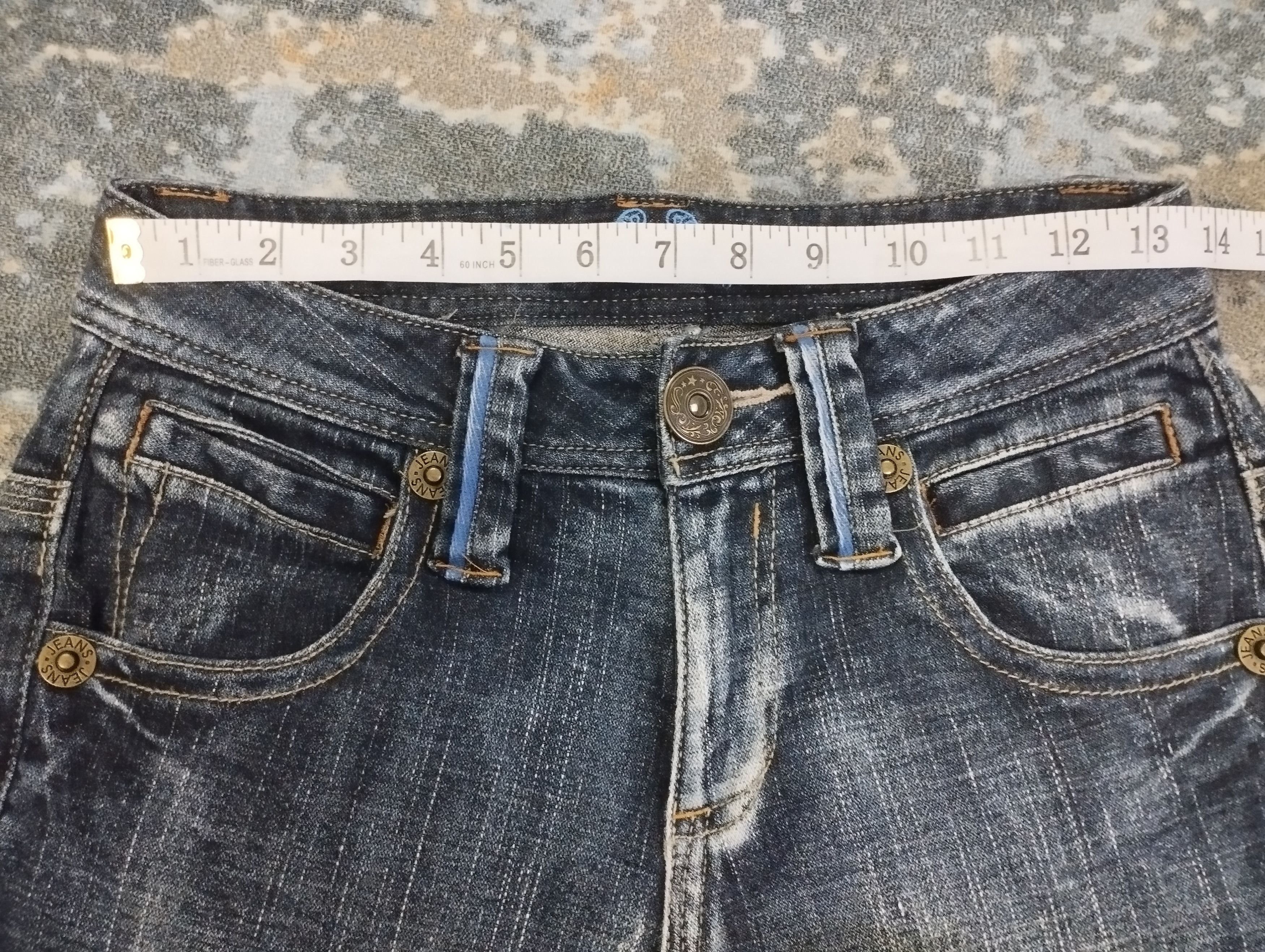 Tornado Mart Flare Jeans BCBG Stone Wash Stretch Bootcut Jeans Size US 27 - 7 Thumbnail