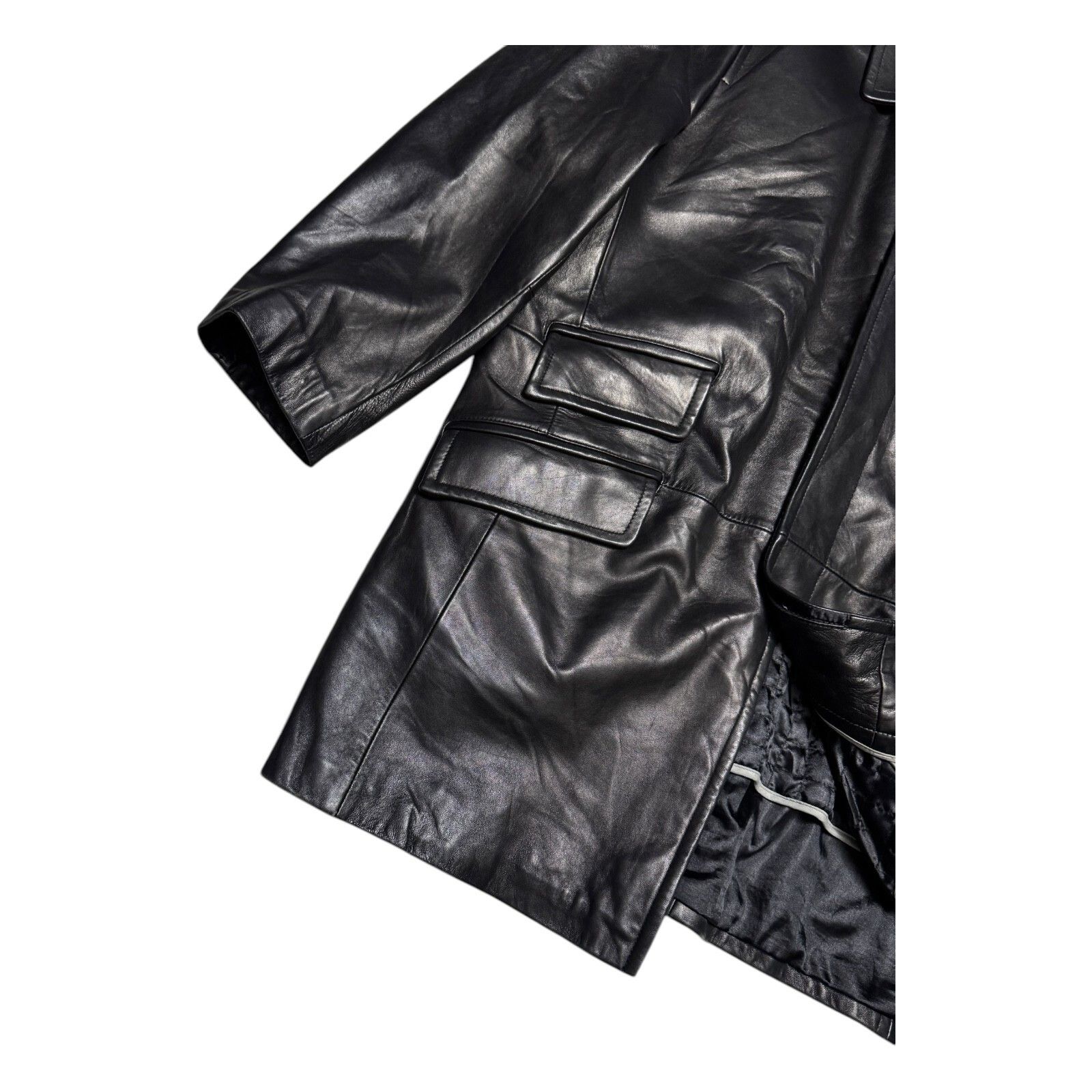Leather BERNARDO GENUINE LEATHER Designer Winter Coat Jacket Large Size US L / EU 52-54 / 3 - 4 Thumbnail