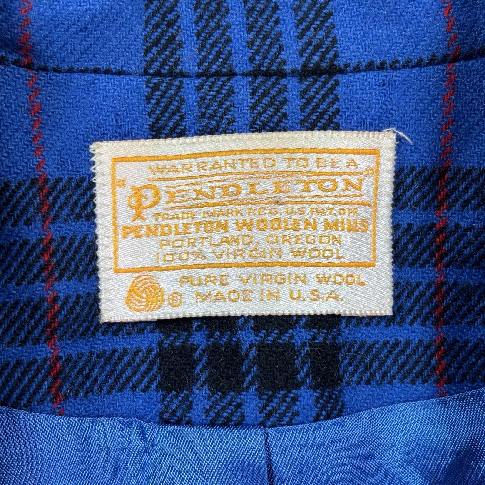 Pendleton Vintage Pendleton Blazer Womens 12 Blue Morgan Scottish Wool Size XL / US 12-14 / IT 48-50 - 5 Thumbnail