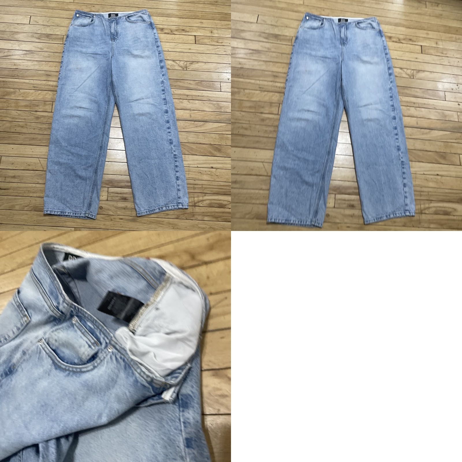 Bdg BDG Urban Outfitters Jeans Women 31W Light Blue Wide Leg Denim 34x30 Baggy Skater 90s Wide-Leg Mens Womens? Size 24" / US 00 / IT 34 - 11 Thumbnail