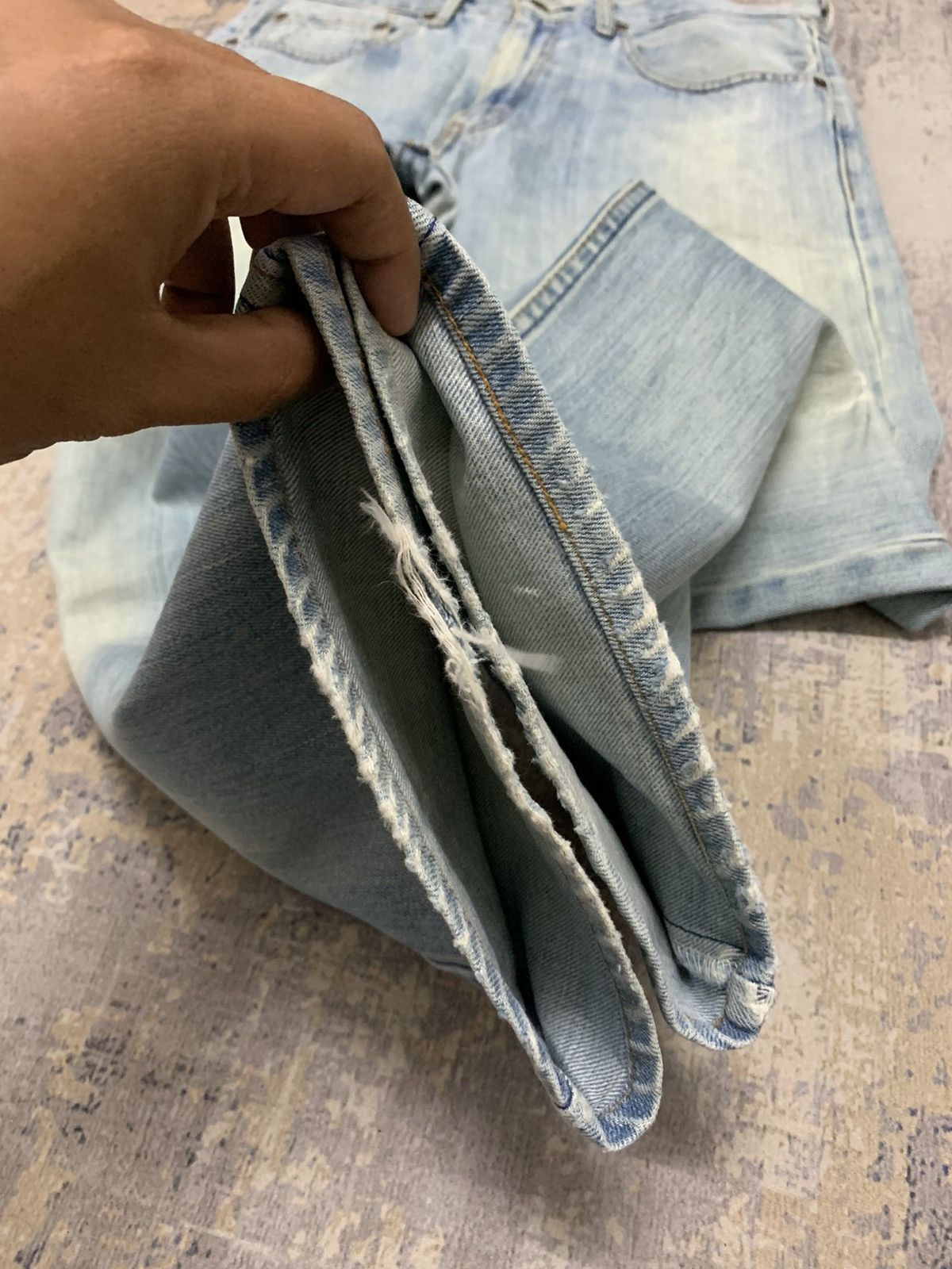 Levi's Vtg 90s Levi’s 512 Faded Distressed Losse Fit Jeans Size US 32 / EU 48 - 8 Thumbnail