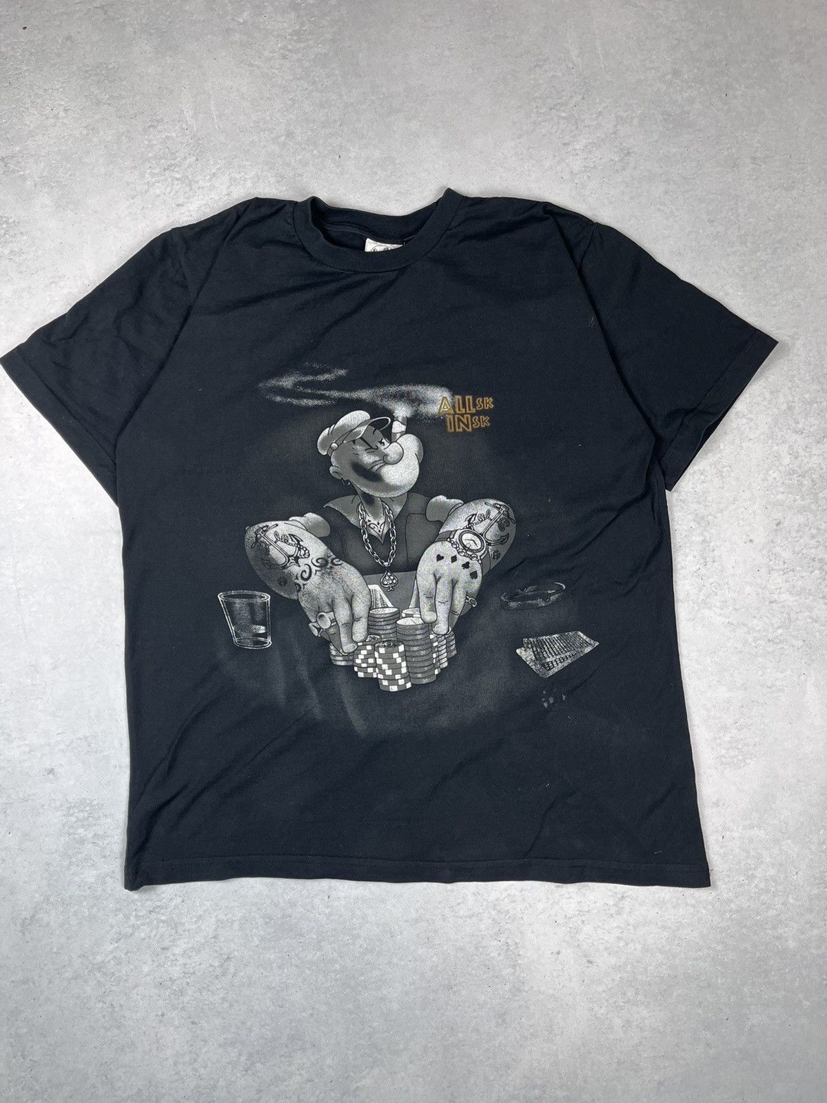Band Tees × Cartoon Network × Vintage 2006 VINTAGE POPEYE CASINO STREETWEAR TEE SHIRT Size US L / EU 52-54 / 3 - 1 Thumbnail