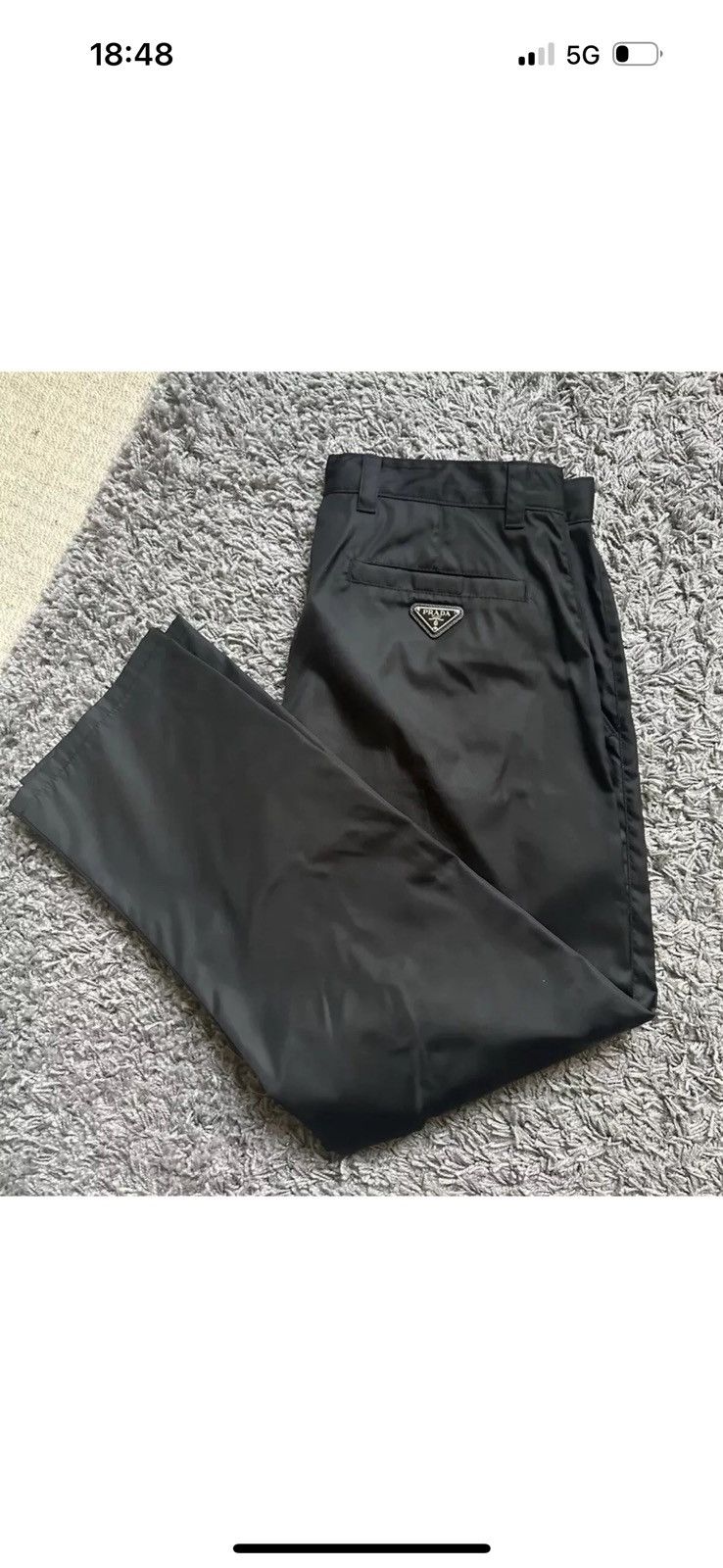 Prada PRADA nylon trousers STUDY REAL TAPE MEASUREMENTS IN PHOTIS Size US 32 / EU 48 - 1 Thumbnail