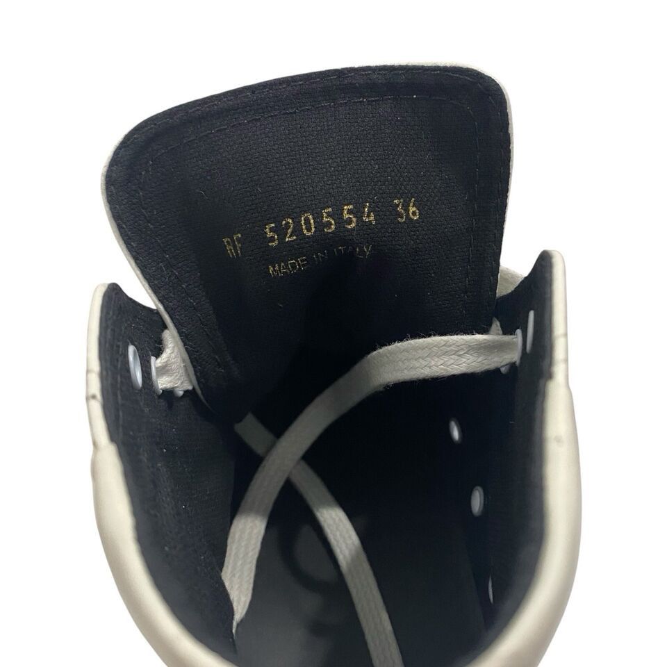 Saint Laurent Paris $695 Bedford White Distressed Leather High-Top Sneaker Size US 5 / IT 35 - 15 Thumbnail