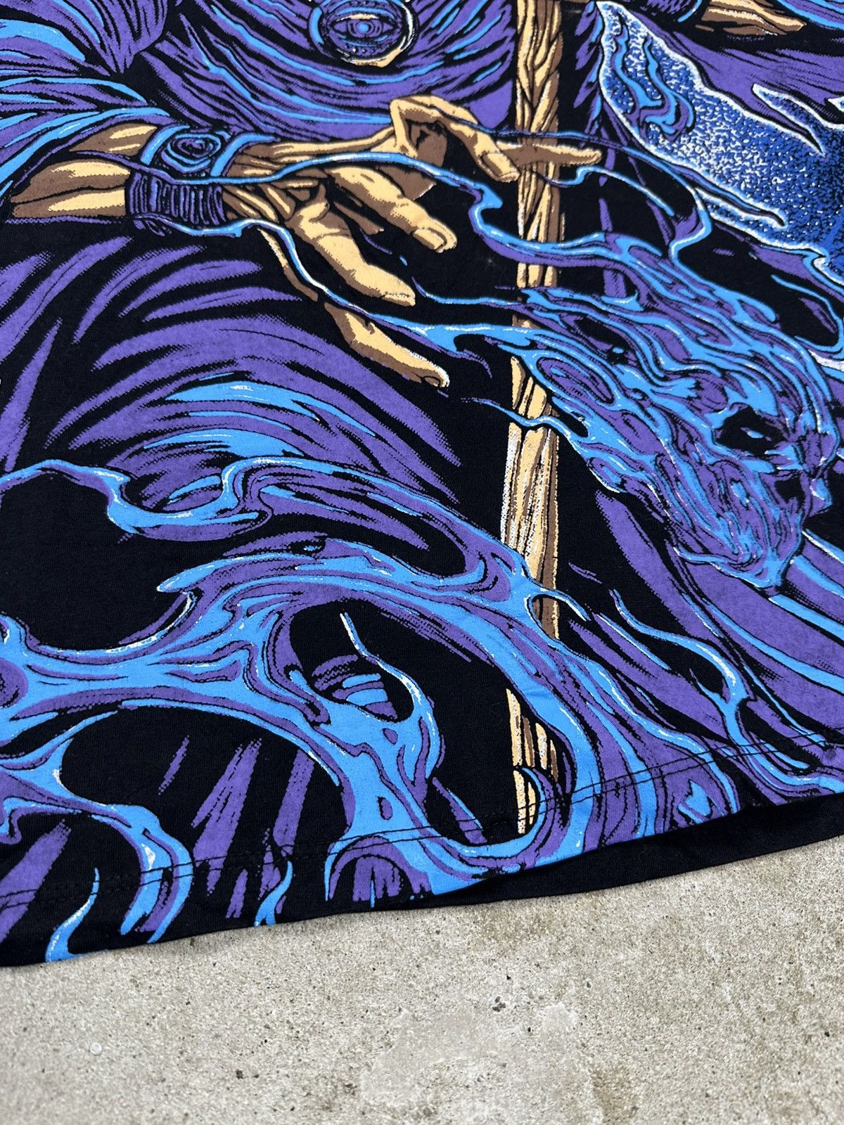 Vintage Vintage Y2K All Over Print Wizard Graphic Tee Movie Promo Size US M / EU 48-50 / 2 - 4 Thumbnail