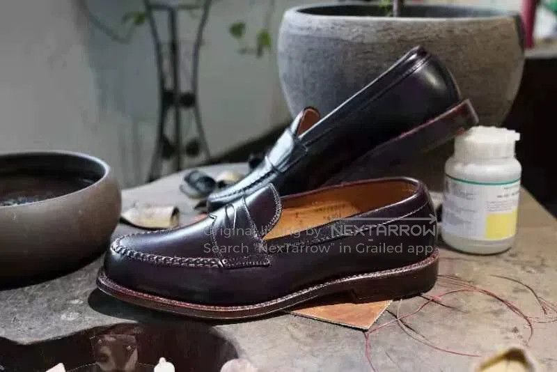 Alden ALDEN Shell Cordovan Loafers Color 8. Size US 8 / EU 41 - 1 Thumbnail