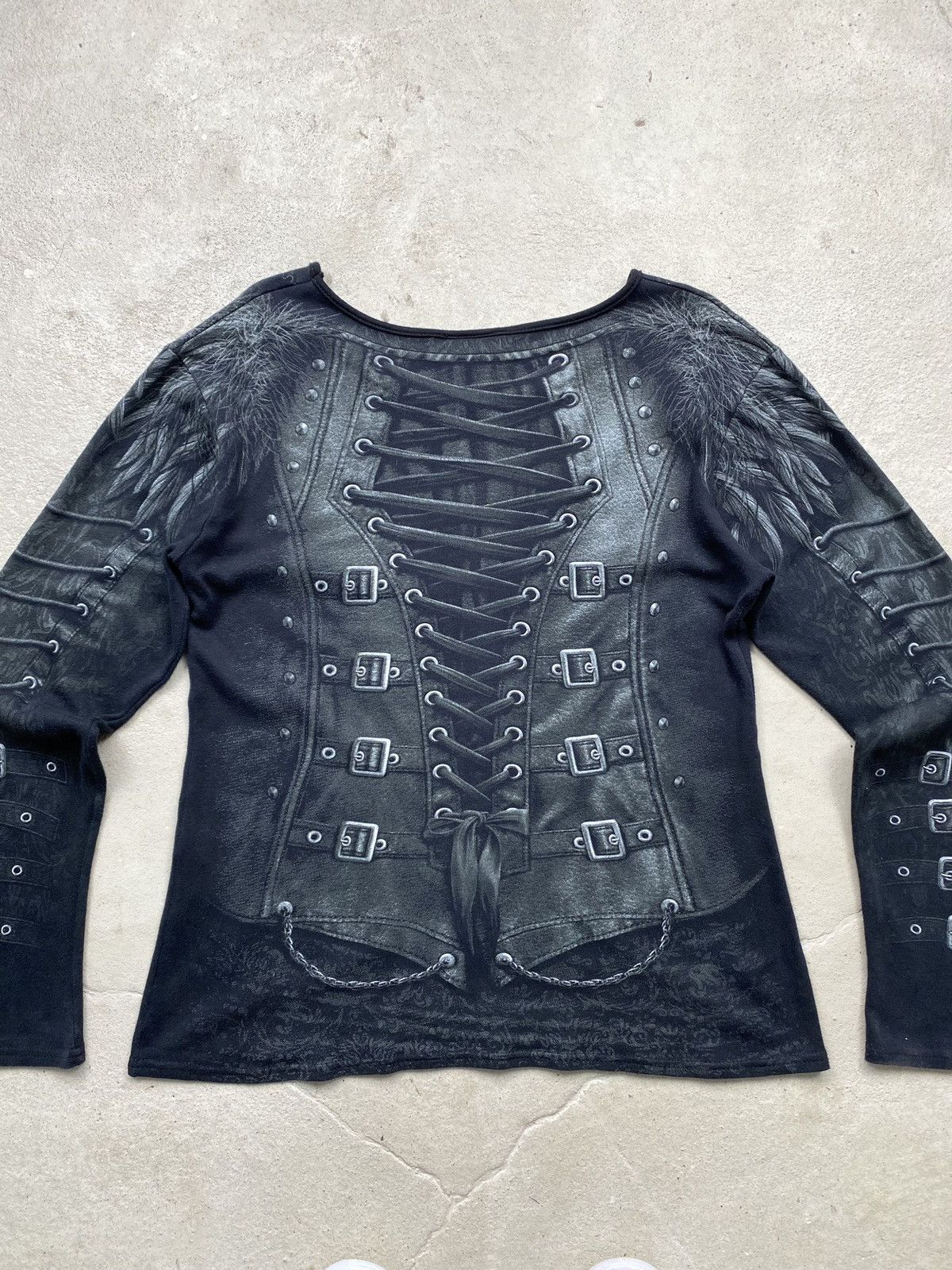 Vintage Vintage 00’s Spiral Gothic Longsleeve Size XL / US 12-14 / IT 48-50 - 11 Thumbnail