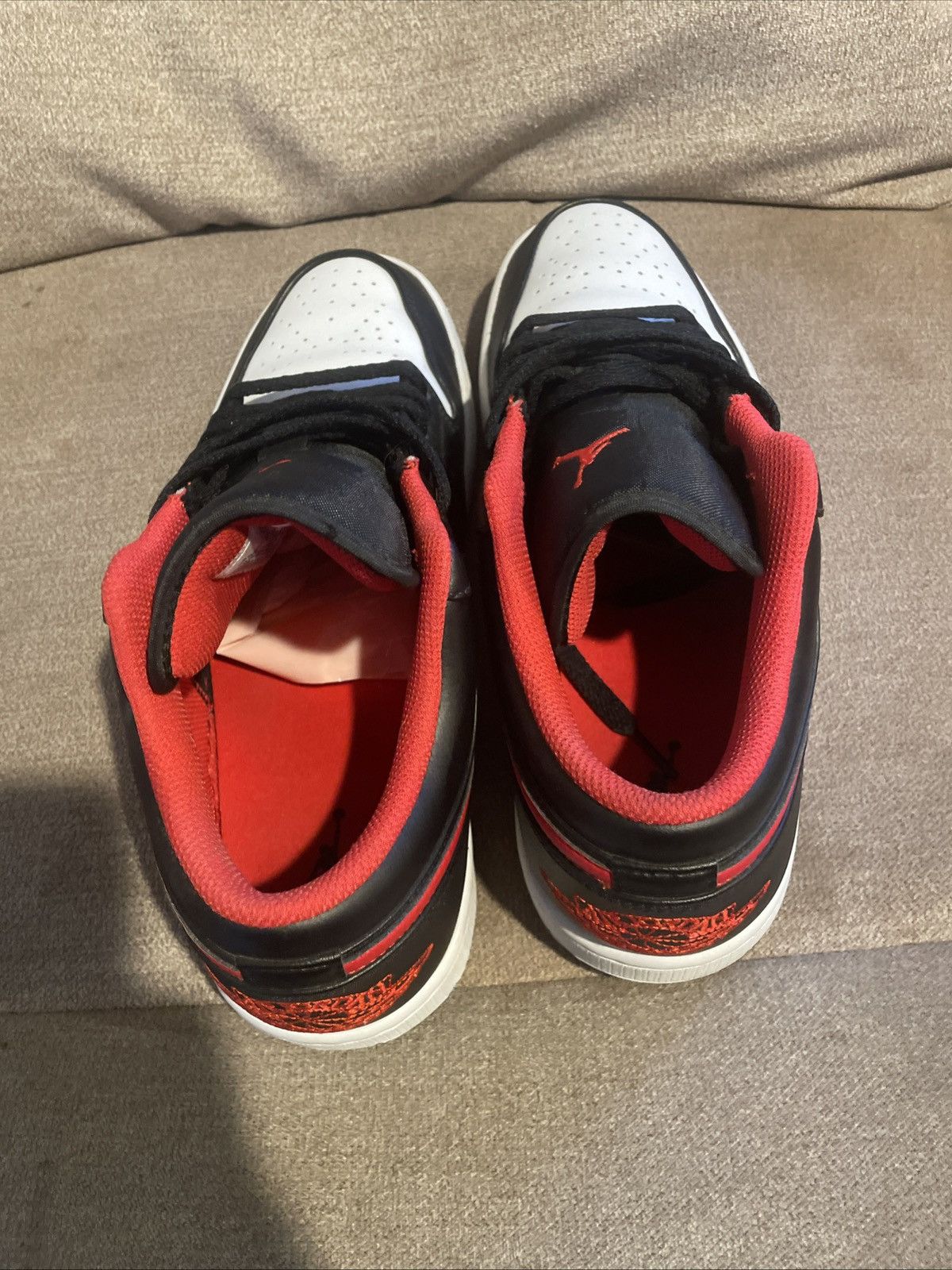 Nike Jordan’s black fire red white lows Size US 10.5 / EU 43-44 - 7 Thumbnail