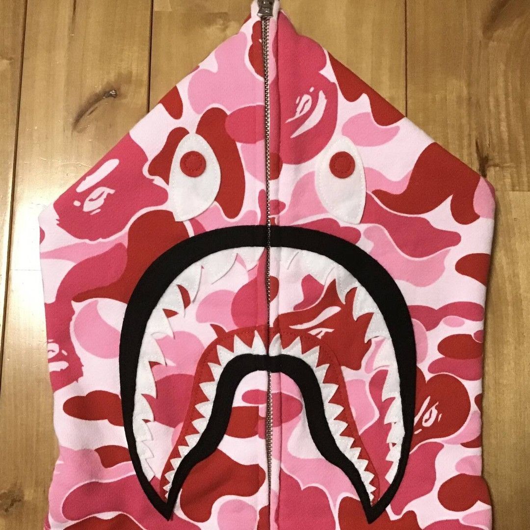 Bape BAPE ABC camo pink shark full zip hoodie a bathing ape PONR Size US L / EU 52-54 / 3 - 3 Thumbnail
