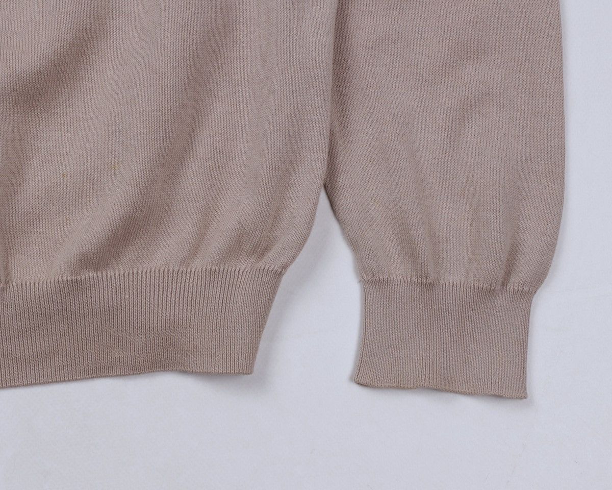 Lacoste × Vintage LACOSTE Beige V-Neck Cotton Knitted Pullover Sweater Size 4 Size US L / EU 52-54 / 3 - 9 Thumbnail