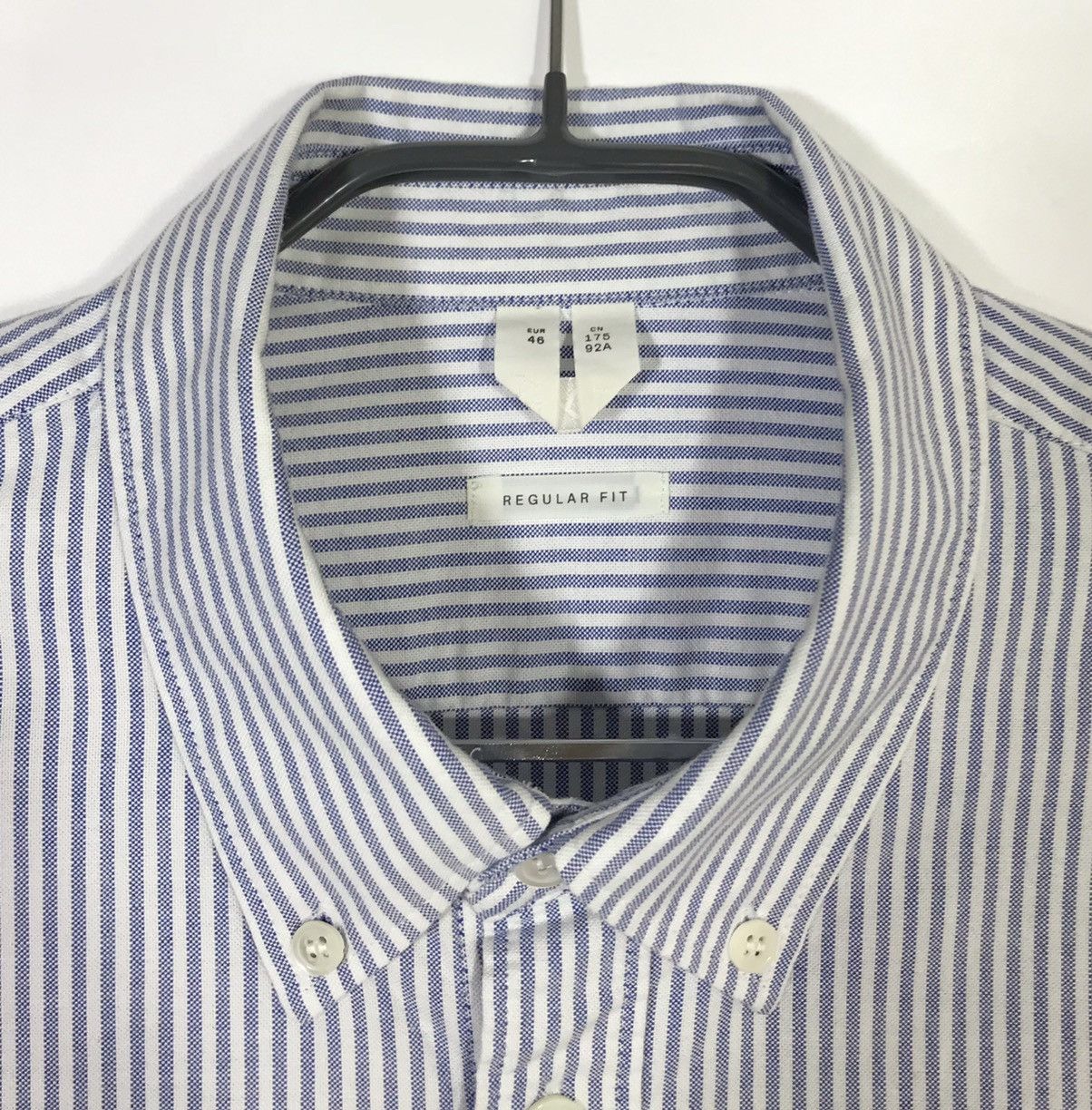 Arket Arket Oxford Striped Shirt Regular Fit Size US L / EU 52-54 / 3 - 4 Thumbnail
