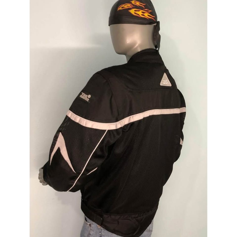 Tour Master Riding Jacket XL Men Mesh Fabric- With Armor TOUR MASTER Size US XL / EU 56 / 4 - 2 Thumbnail