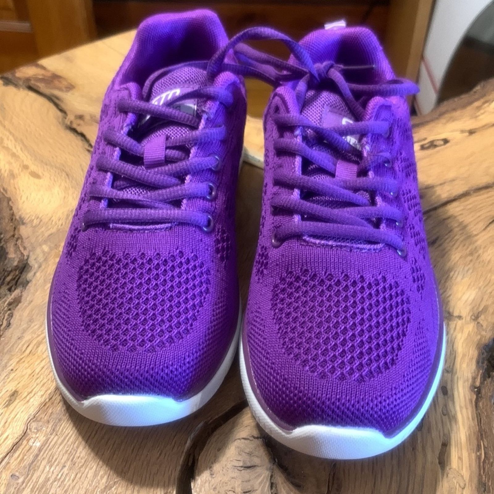 Vintage BNWT STQ purple walking athletic tennis shoes sneakers Size US 5.5 / IT 35.5 - 2 Thumbnail