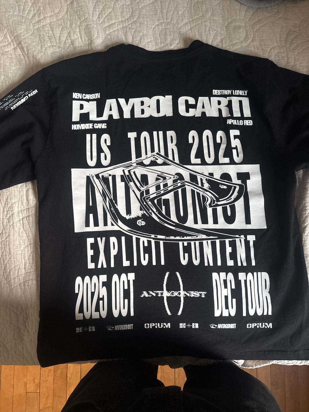 Playboi Carti antagonist tour merch VIP CHICAGO EXLUS! Size US L / EU 52-54 / 3 - 3 Thumbnail