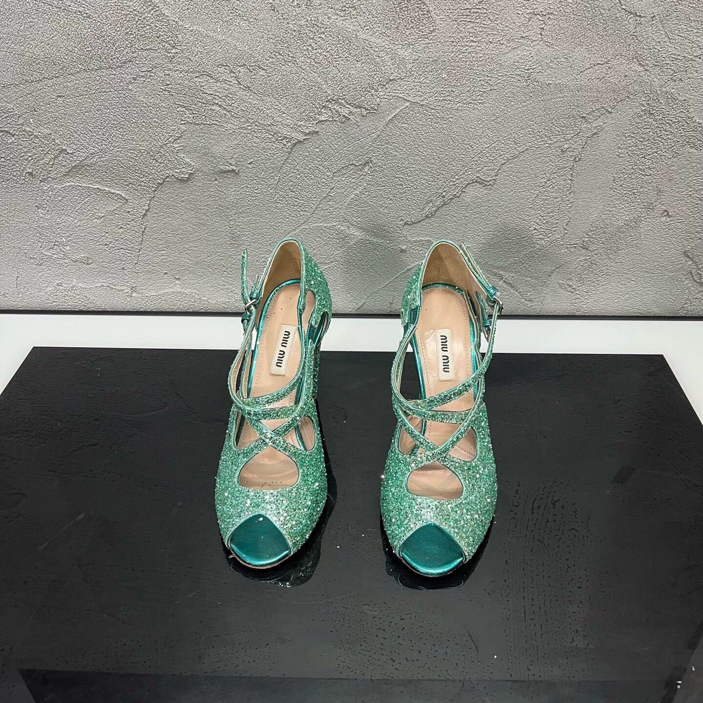 Miu Miu MIUMIU Sequin Heels 37 98 New Size US 6 / IT 36 - 1 Thumbnail